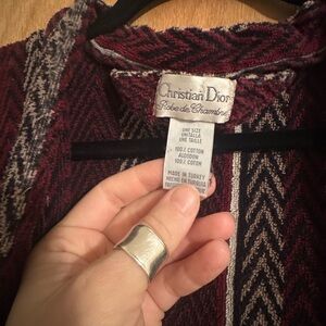 Dior Burgundy and Black Robe